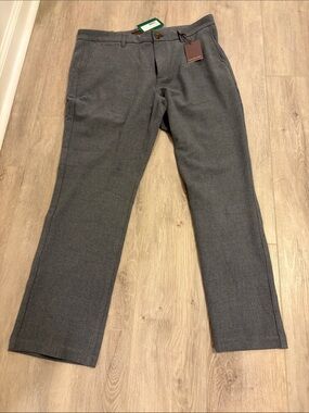 Fairlane and Sons Men's Grey Dress Pants - Classic Straight Fit